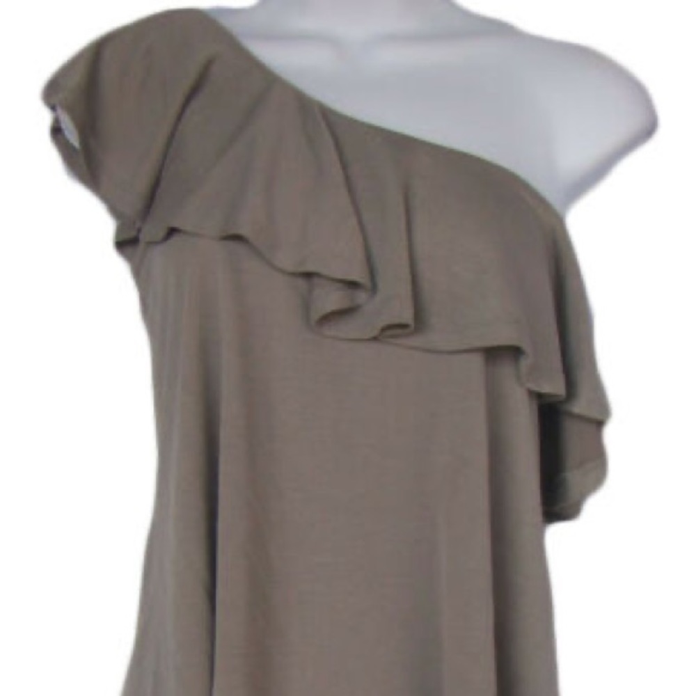 Ruffled One Shoulder Top